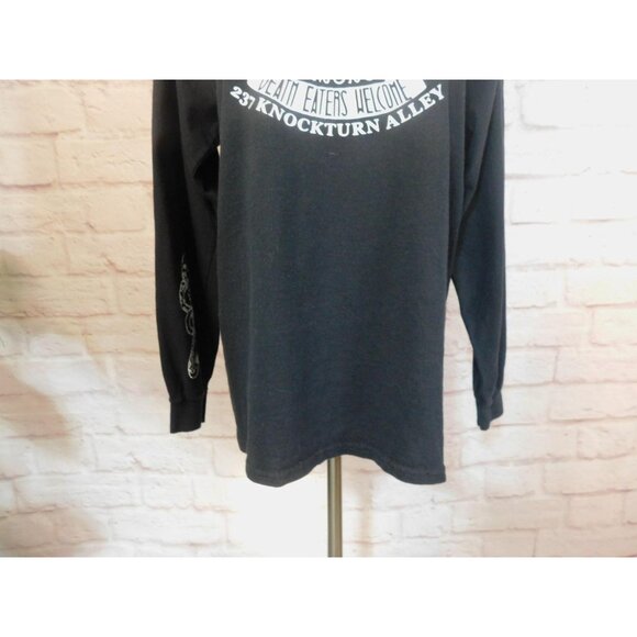 Harry Potter Borgin & Burkes Shirt Mens Medium Black Death Eater Graphic Tee - Picture 8 of 11